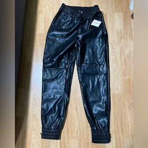 Superdown Leather Joggers